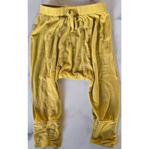 Kate Quinn Classic Panda Pants 18-24 Months Mustard Drawstring Bamboo Harem Soft